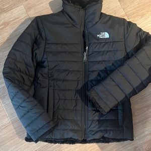 The North Face Girls medium reversible Mossbud jacket